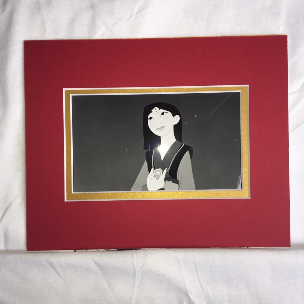 Mulan necklace glossy art matted animated Warrior